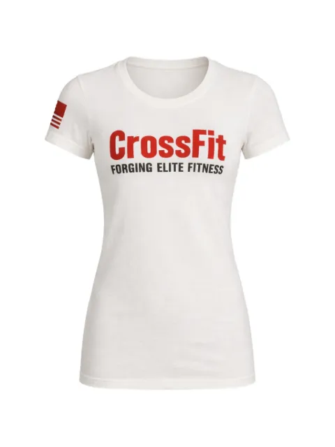 Reebok round-neck short-sleeve T-shirt White U60864