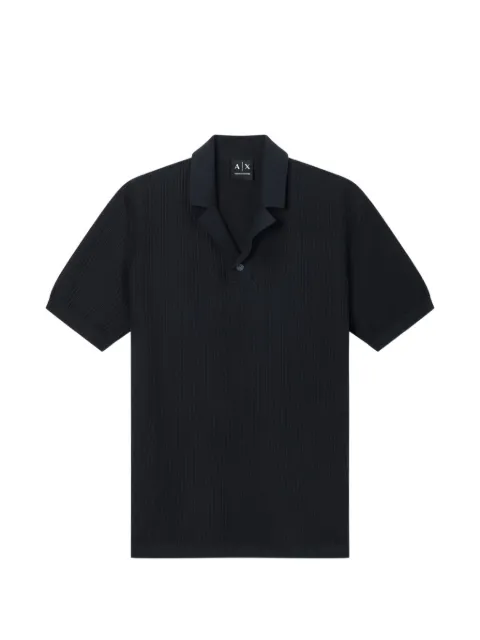 Armani Exchange button ribbed polo Blue XM002165AF20139