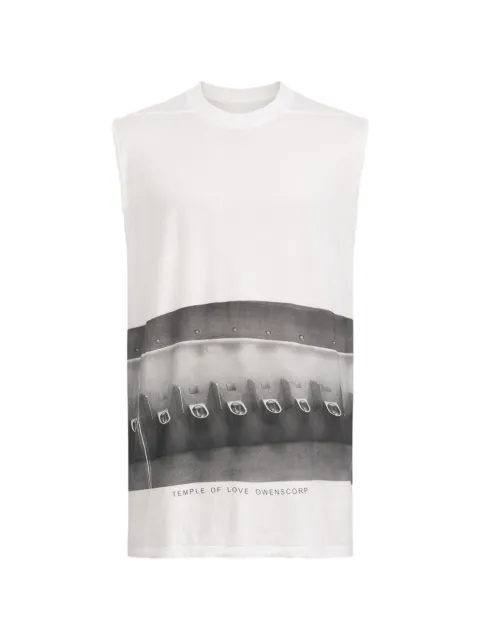 Rick Owens Jumbo printed top White RR01F2108BHEP4