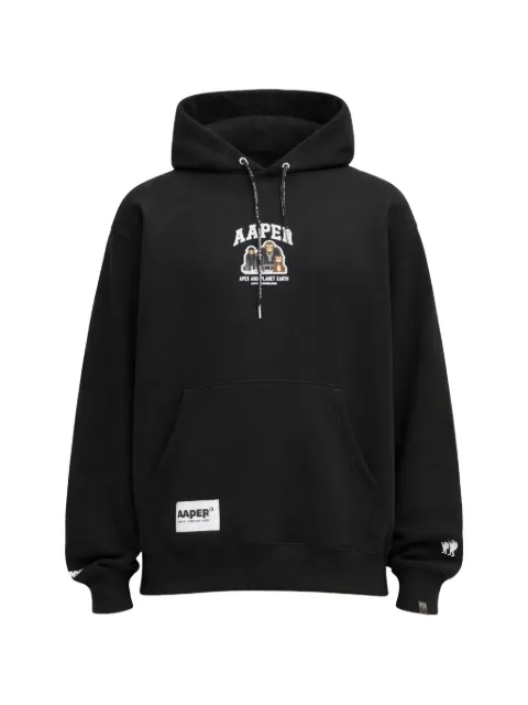 AAPE BY *A BATHING APE® aaper drawstring hoodie Black AAPSWMC370XXP