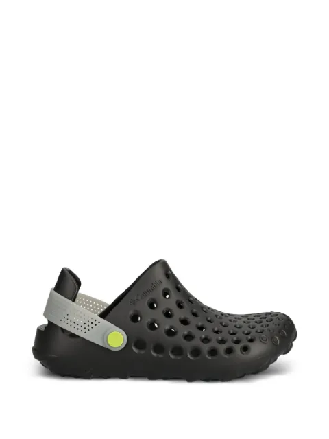 Columbia perforated strap mules Black 2063451