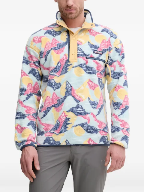 Columbia patterned buttoned fleece Blue 2098461