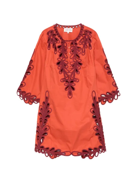 Antik Batik Deva cut-out mini dress Orange DEVA1MDR