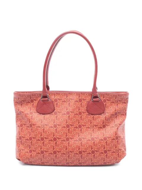 Celine Pre-Owned 20th Century Coated Canvas Sulky tote bag Red LMM8WI20JB0LUJ5K