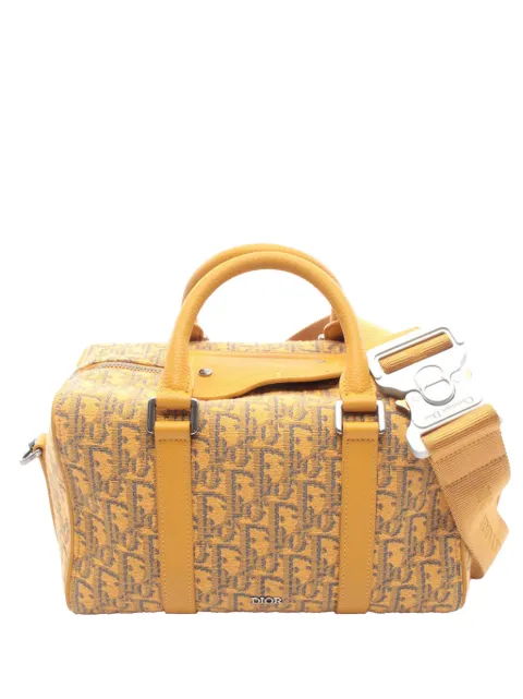 Christian Dior Pre-Owned 2021-2026 Oblique Jacquard Lingot 26 satchel Yellow K17EKOHKVDOU55NA