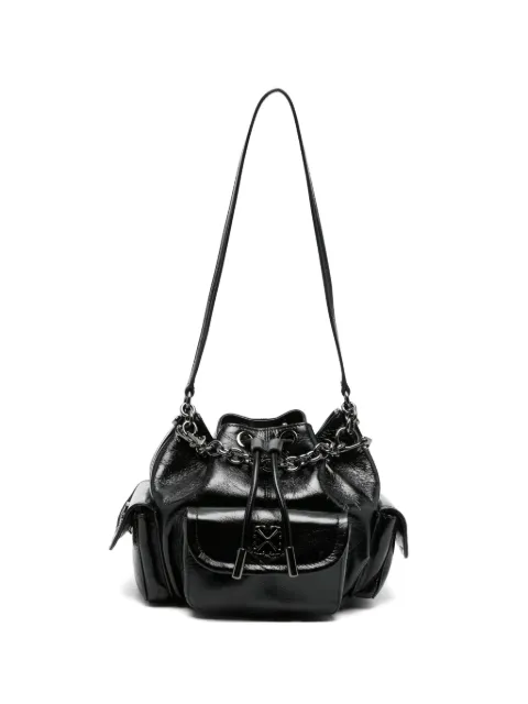 Off-White Dumbo.B chain pocket bucket bag Black OWMY002C99LEA0011000