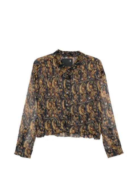 R13 paisley bubble shirt Black R13WR578R698A