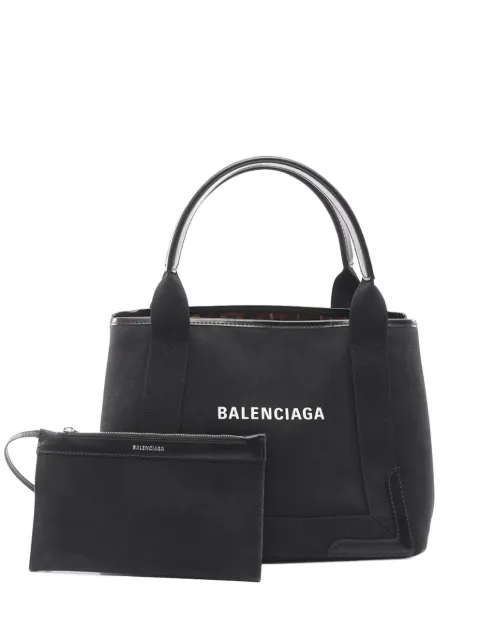 Balenciaga Pre-Owned 2010-2026 Canvas Navy Cabas S tote bag Black 12RPB0NR3H62NTRT