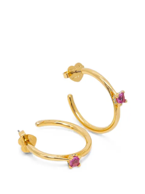 Kate Spade crystal-embellished hoop earrings Gold KI005