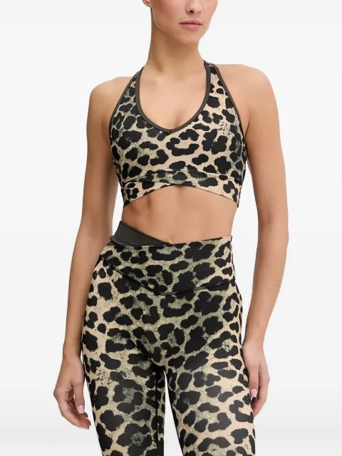 P.E Nation animal print racerback bra Neutrals 243C406