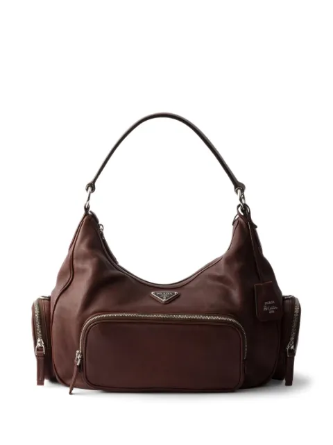Prada medium washed leather bag Brown 1BC276VOOO2HFP