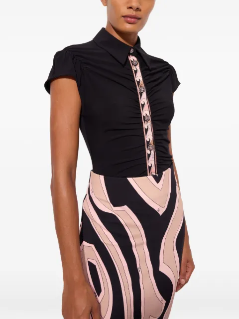 PUCCI drape detail blouse Black 6HJJ016H621
