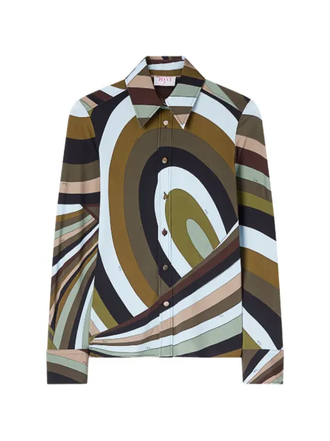 PUCCI Iride-print shirt Blue 6HJJ056H757