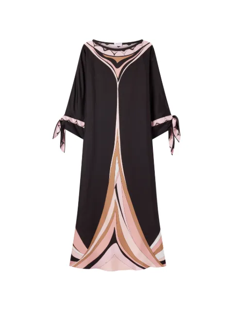 PUCCI Fari-print silk kaftan Black 6HRL656H860