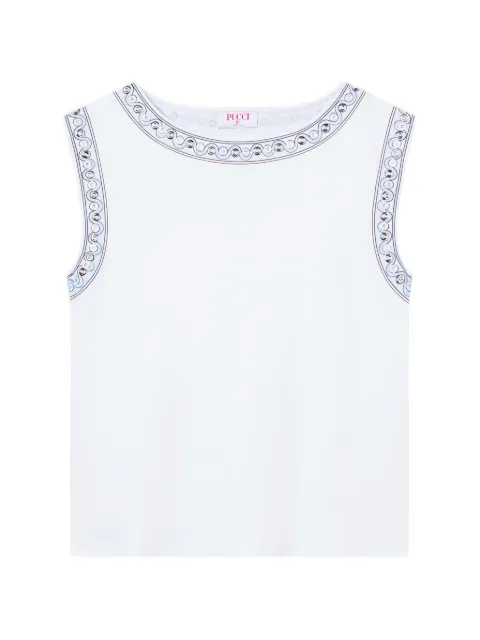 PUCCI T-shirt with metallic-details White 6HTP556H984