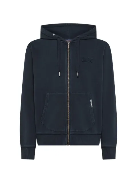 Sun68 zip-fastening hoodie Blue F36121