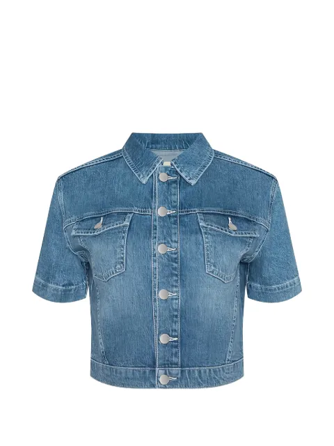 L'Agence Kirstie short-sleeve shirt Blue 10076NNBCALA