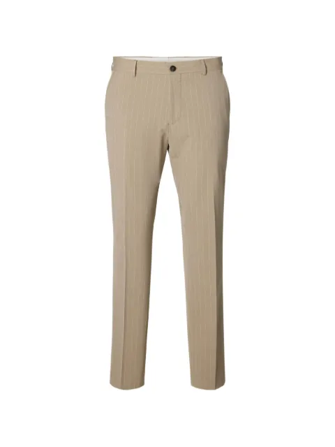 SELECTED pinstriped trousers Neutrals 16100152