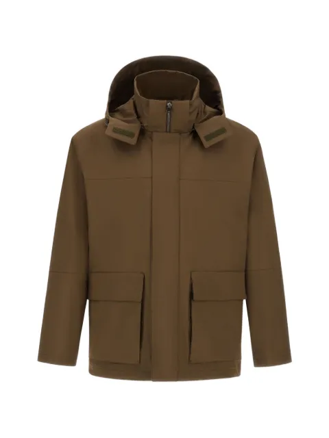 Herno flap-pocket hooded jacket Brown GC000112U128597730