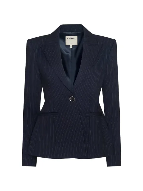 L'Agence Therese pinstripe blazer Blue 10044ZBX