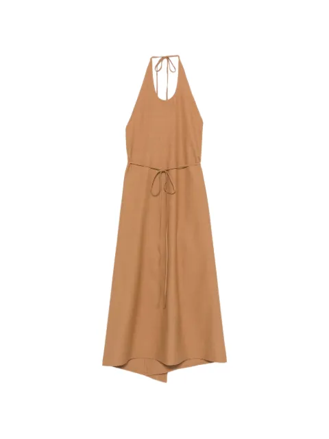 Baserange Apron midi dress Brown DRAPRS000