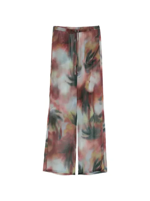 Patrizia Pepe drawstring floral print trousers Red 2P1768A746
