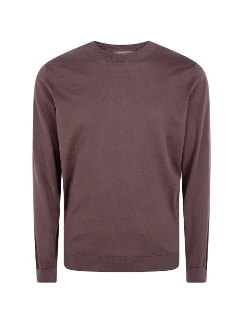 Filippo De Laurentiis fine-knit long-sleeved sweater Brown GC1MLSU18R098