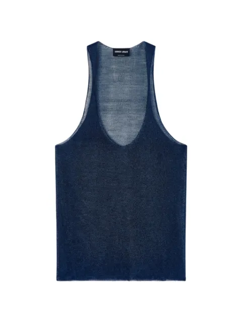 Emporio Armani V-neck top Blue GW002927AF24186