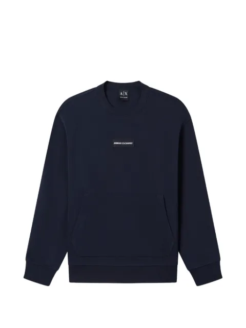 Armani Exchange logo-patch sweatshirt Blue XM002351AF21869