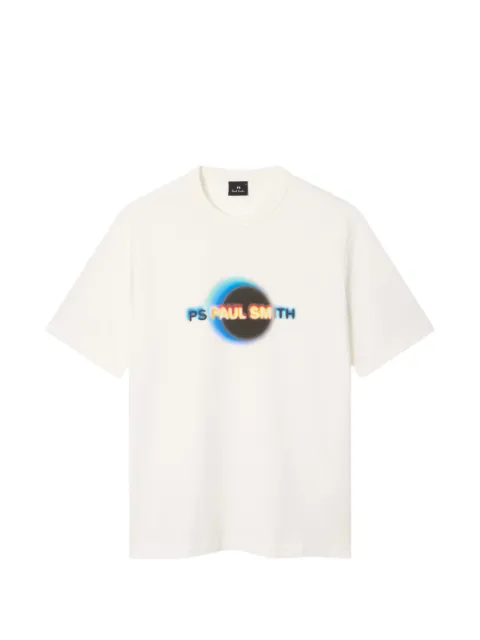PS Paul Smith eclipse-print T-shirt White M2R220XVP5757