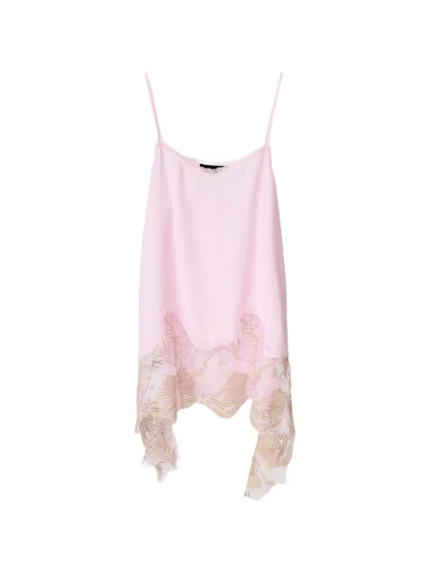 Fabiana Filippi asymmetric tank top Pink TPD276F744M1582202