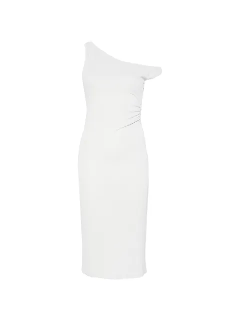 Patrizia Pepe draped one-shoulder midi dress Grey 2A3040J333