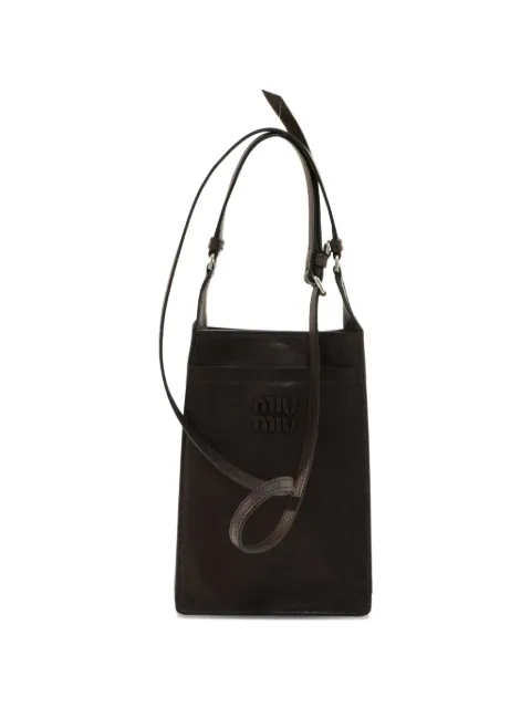 Miu Miu nappa leather pouch Brown 5NF4642G7Q