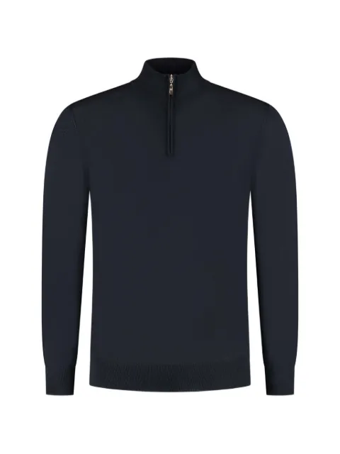 Doriani Cashmere zip cashmere sweater Blue 18391B2S7930395