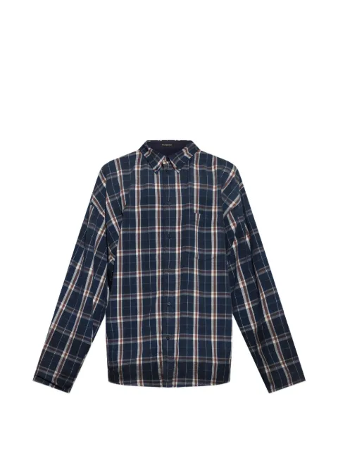 Balenciaga check-pattern reversible shirt Blue 863314TTM05