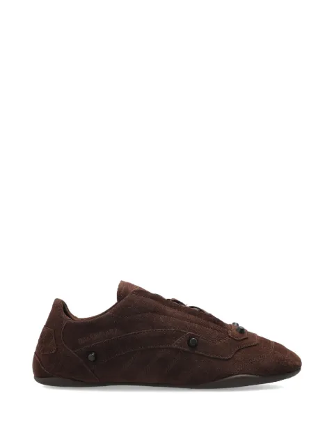 Balenciaga City studded leather sneakers Brown 856693WZCYS