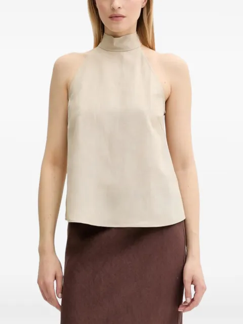 SAMSOE SAMSOE high-neck tie top Neutrals F25200157