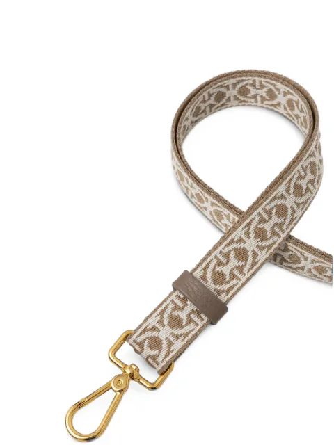 Coccinelle monogram-pattern adjustable shoulder strap Brown E3M2068B521
