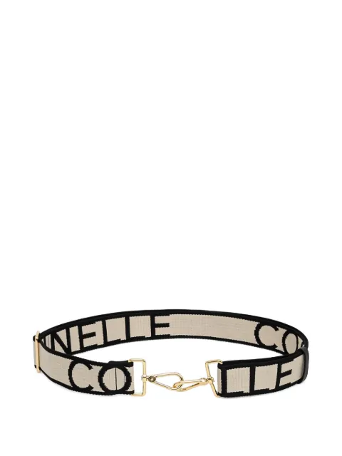 Coccinelle logo buckle shoulder strap Neutrals E3M21682523