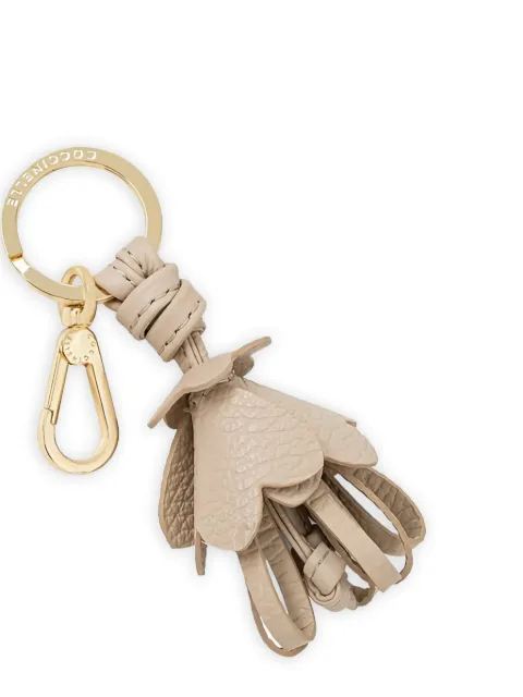 Coccinelle flower tassel keyring Neutrals E2Q3M411201