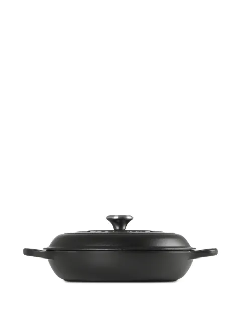 Le Creuset logo-embossed lidded casserole dish Black 21180280000430