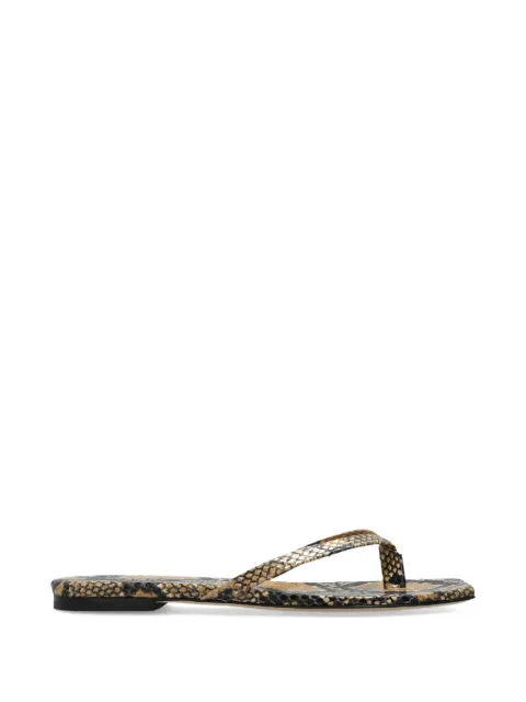 Aeyde Renee mules Neutrals RENEESNAKEPRINTCALFLEATHER