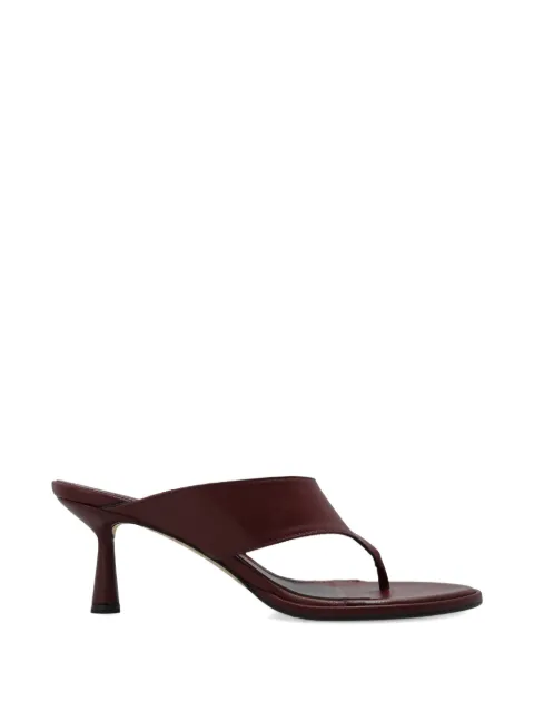 Aeyde toe leather sandals Brown OLENNANAPPALEATHER