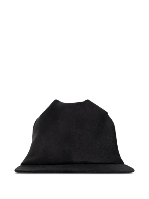 Balenciaga sculptural scarf-detail cap Black 8715634G4B3