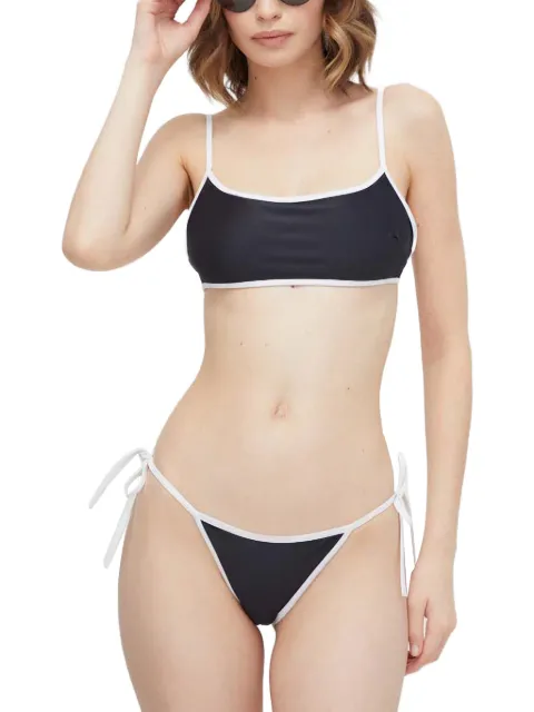 SAMSOE SAMSOE contrast-trim bikini top Black F24100149