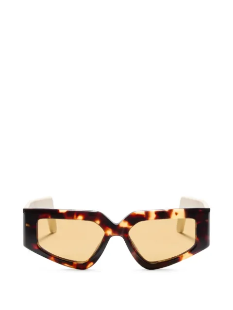 VALENTINO GARAVANI EYEWEAR geometric acetate eyewear Brown 5VG006S02