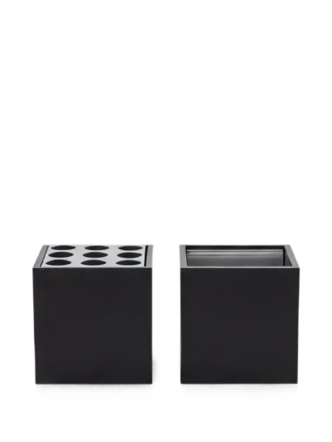 danese milano Maiorca aluminum pencil and paperclip holder Black DM2002A09