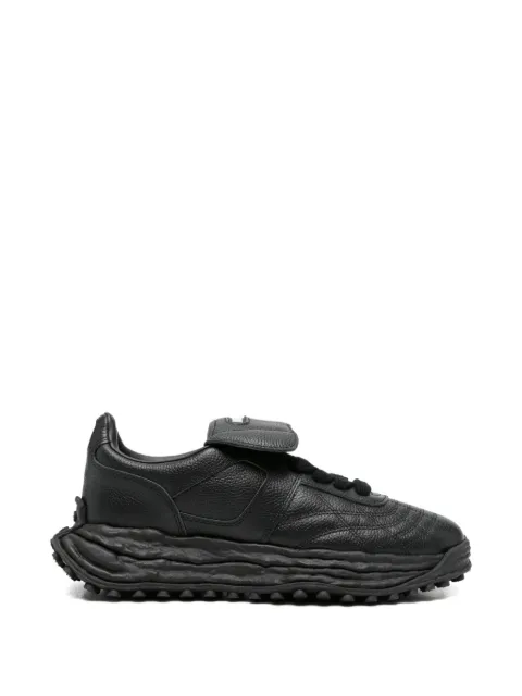 Maison MIHARA YASUHIRO textured leather sneakers Black A14FW701BLCK