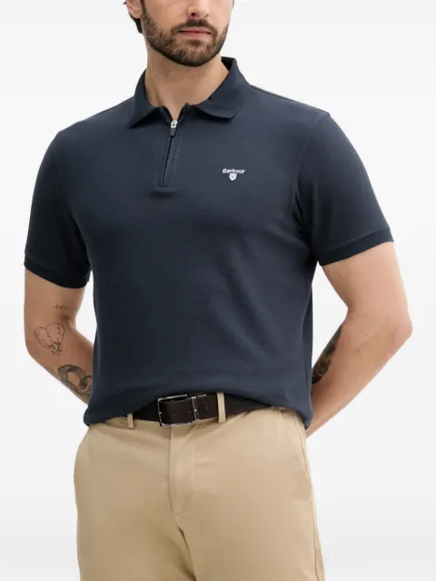 Barbour half-zip polo shirt Blue MML1398