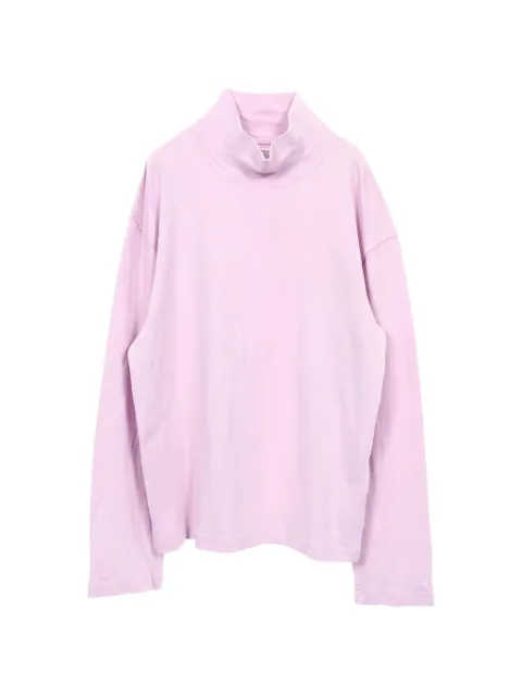 Bottega Veneta Pre-Owned 2010s turtleneck logo-embroidered T-shirt Pink 1052501